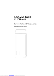 AEG Lavamat 42230 ELECTRONIC Handbuch