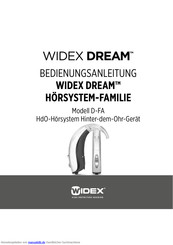 Widex D-FA Bedienungsanleitung