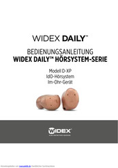 Widex Daily D-XP Bedienungsanleitung