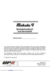 UP Makallu 4 Betriebsanleitung
