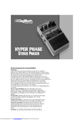DigiTech Hyper Phase Bedienungsanleitung