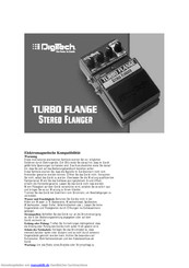 DigiTech Turbo Flange Kurzanleitung