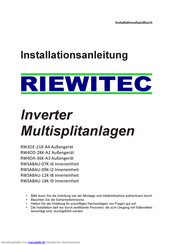 Riewitec RWSABAU-09K-I2 Installationsanleitung