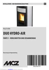 MCZ DUO HYDRO-AIR Bedienungsanleitung