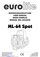EuroLite ML-64 Spot Bedienungsanleitung