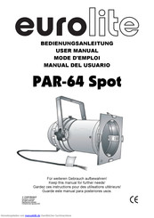 EuroLite PAR-64 Spot Bedienungsanleitung