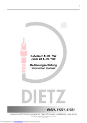 Dietz 61221 Bedienungsanleitung