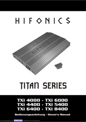 Hifonics TXi 4400 Bedienungsanleitung