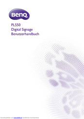 BenQ PL550 Benutzerhandbuch