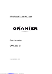 Oranier GAVI 7553 01 Bedienungsanleitung