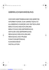 Bauknecht KGIK 3109 A Gebrauchsanweisung