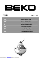 BEKO FS225320 Bedienungsanleitung