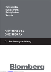 Blomberg DNE 9860 XA+ Bedienungsanleitung