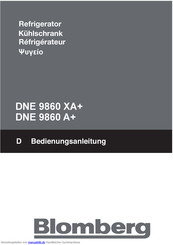 Blomberg DNE 9860 XA+ Bedienungsanleitung