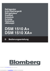 Blomberg DSM 1510 XA+ Bedienungsanleitung