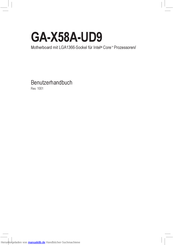 Gigabyte GA-X58A-UD9 Benutzerhandbuch