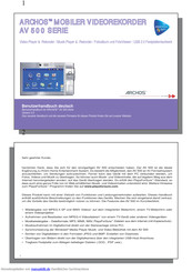 Archos av 500 digital mini cam pal Benutzerhandbuch
