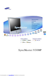 Samsung SyncMaster 930MP Handbuch