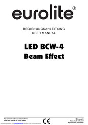 EuroLite LED BCW-4 Beam Effect Bedienungsanleitung