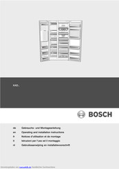 Bosch KAD62P91 Gebrauchs- Und Montageanleitung