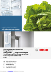 Bosch KSL series Gebrauchsanleitung
