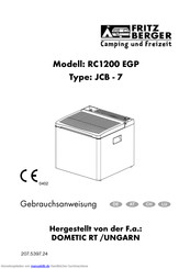 Dometic RC 1200 EGP Gebrauchsanweisung