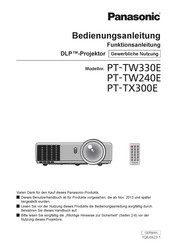 Panasonic PT-TW240E Bedienungsanleitung