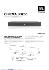 JBL CINEMA SB200 Kurzanleitung