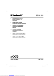 EINHELL GC-SA 1231 Originalbetriebsanleitung