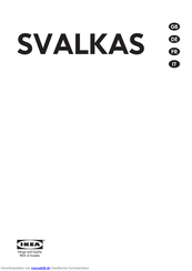 Ikea SVALKAS Handbuch