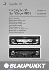Blaupunkt San Diego MP35 Einbauanleitung