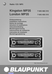 Blaupunkt London MP35 Einbauanleitung