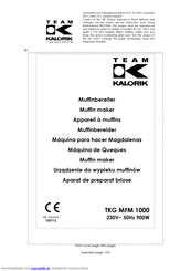 Kalorik TKG MFM 1000 Gebrauchsanleitung