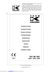 Kalorik TKG SM 1001 Gebrauchsanleitung