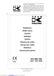 Kalorik TKG WM 1001 Gebrauchsanleitung