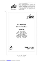 Team RAC 19 Gebrauchsanleitung