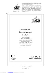 Team RAC 21 Gebrauchsanleitung