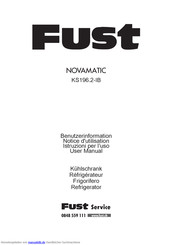 Novamatic KS196.2-IB Benutzerhandbuch
