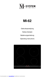 M-System MI-62 Bedienungsanleitung