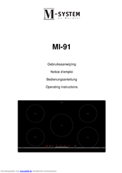 M-System MI-91 Bedienungsanleitung