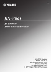 Yamaha RX-V861 Bedienungsanleitung