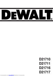 DeWalt D21716 Handbuch