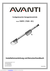 Avanti FORTE TX20 Installationsanleitung Und Benutzerhandbuch