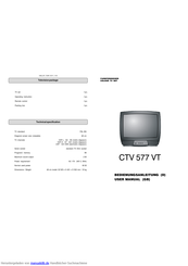 Clatronic CTV 577 VT Bedienungsanleitung
