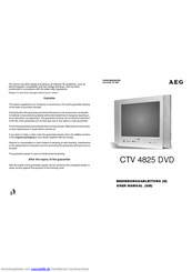 AEG CTV 4825 DVD Bedienungsanleitung