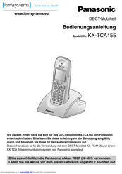 Panasonic KX-TCA155 Bedienungsanleitung