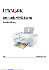 Lexmark X5400 Series Anleitung