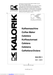 Kalorik KA CS 1 Gebrauchsanleitung