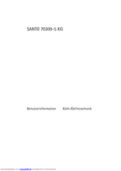 AEG Electrolux SANTO 70309-5 KG Benutzerinformation