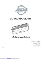 ADJ UV LED BAR20 IR Bedienungsanleitung